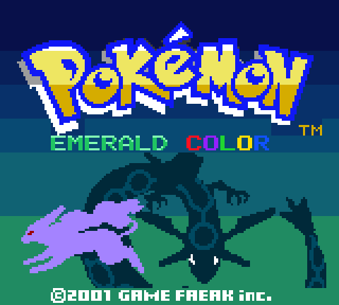 The Emerald Color title screen